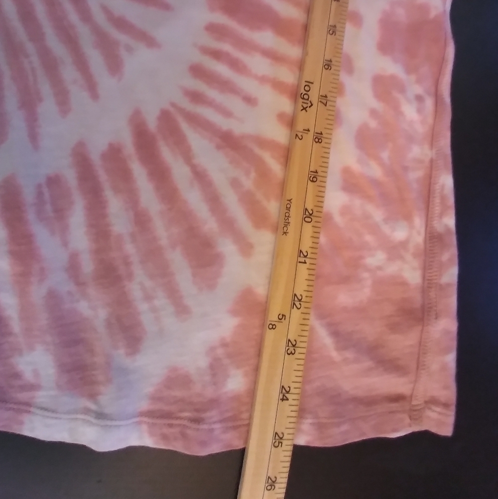 Athleta Pink Tie-Dye Tank Top 100% Cotton Size M Athleisure Athletic Casual - Picture 2 of 9